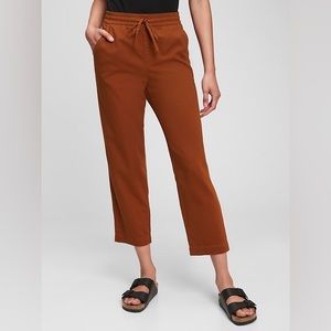 Gap Easy Pant rust color XS cotton twill tie waist